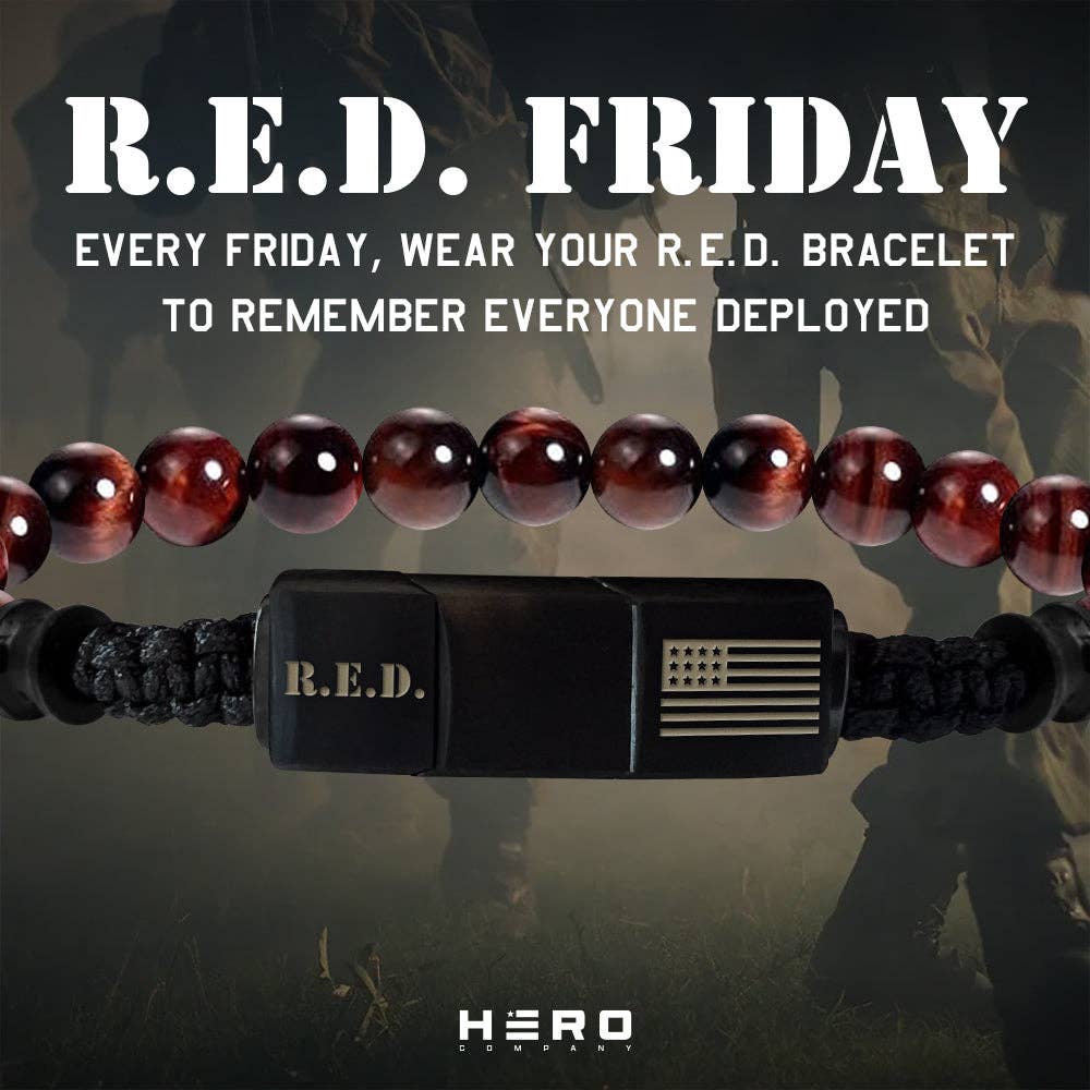 R.E.D. Tiger's Eye Never Forget Bracelet: Helps Pair Veterans With A Service Dog Or Shelter Dog