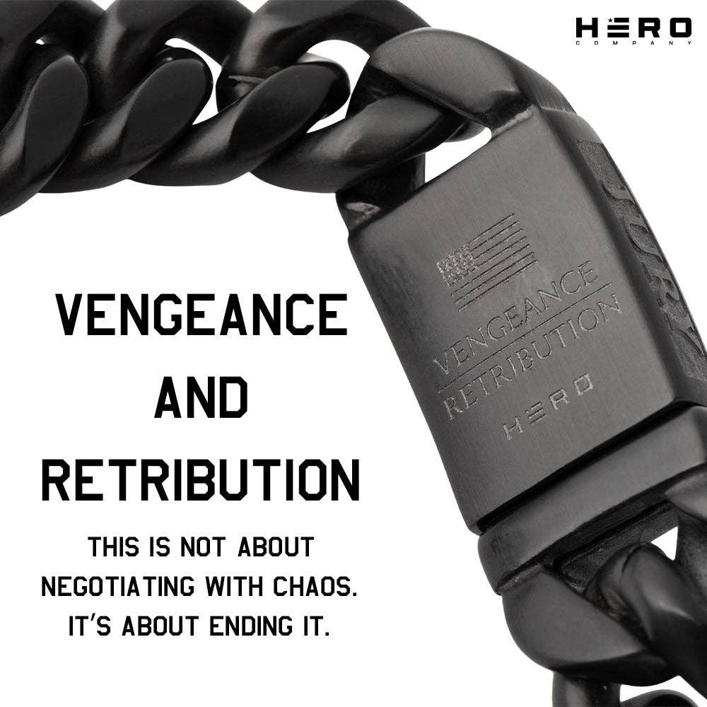 Vindicta Retribution Cuban Link Bracelet : Helps Pair Veterans With A Service Dog or Shelter Dog -Faire