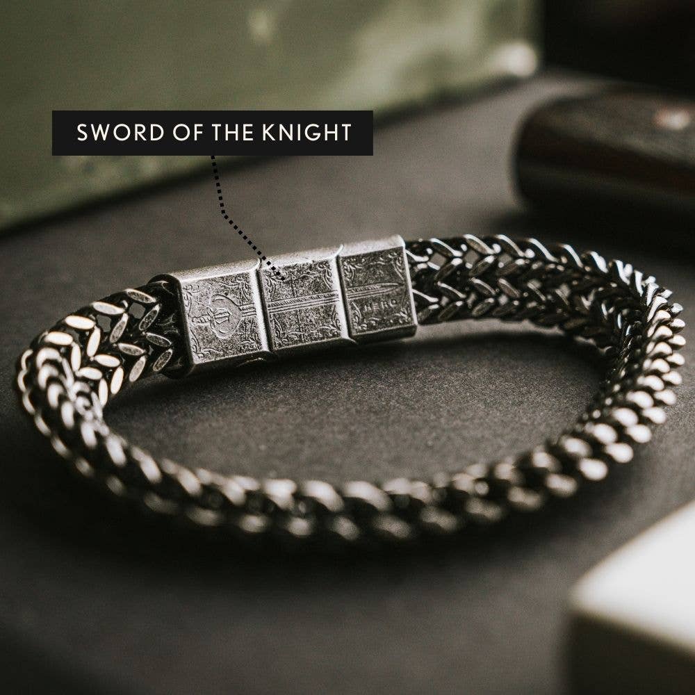 The Hero Company- Knight's Creed BELIEVE Credo Bracelet: Helps Pair Veterans with Service or Shelter Dogs- Faire