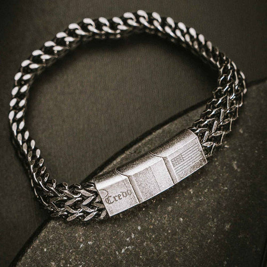 The Hero Company- Knight's Creed BELIEVE Credo Bracelet: Helps Pair Veterans with Service or Shelter Dogs- Faire