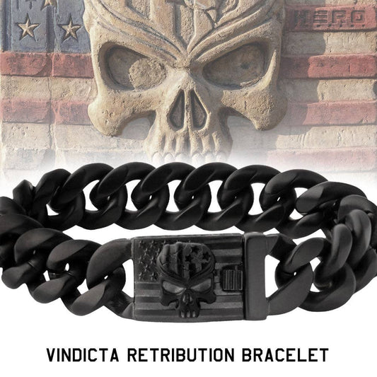 Vindicta Retribution Cuban Link Bracelet : Helps Pair Veterans With A Service Dog or Shelter Dog -Faire