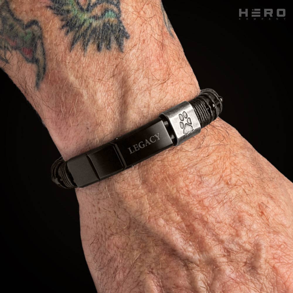 Loyal Friend Morse Code Legacy Urn Bracelet: Helps Pair Veterans With A Service Dog Or Shelter Dog -Faire