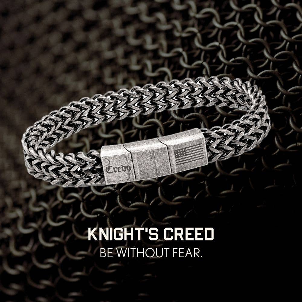 The Hero Company- Knight's Creed BELIEVE Credo Bracelet: Helps Pair Veterans with Service or Shelter Dogs- Faire