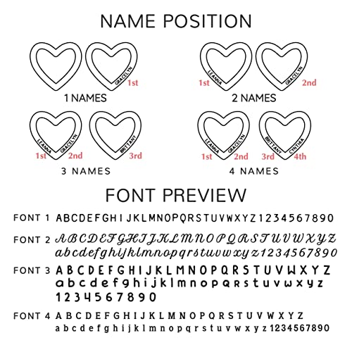 Personalized Interlocking Hearts Bracelet - Custom Engraved Names