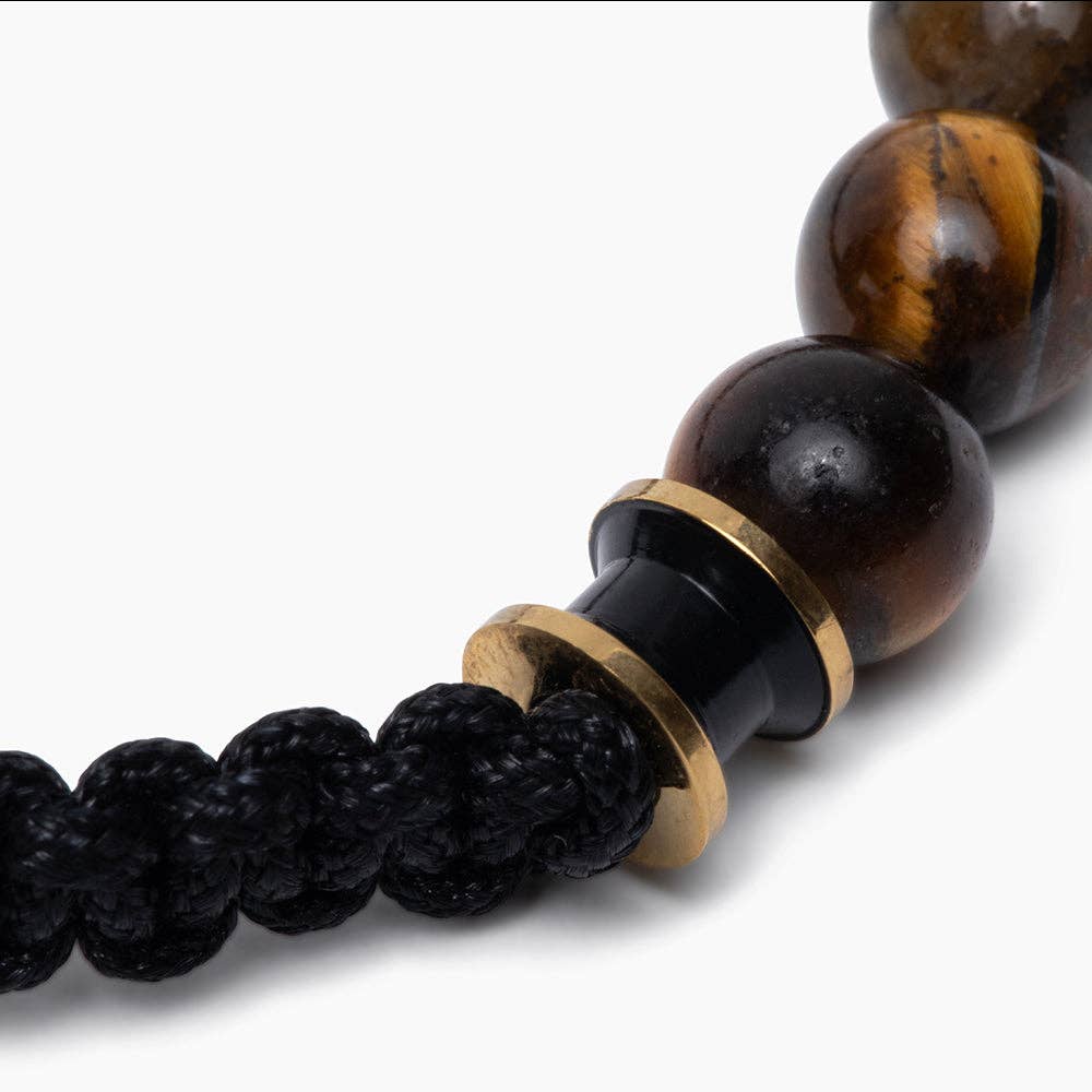 Tiger's Eye Battle Beaded Bracelet: Helps Pair Veterans With A Service Dog Or Shelter Dog -Faire