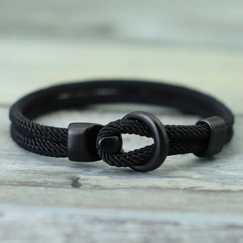 Fashion Rope Bracelet Men Double Layer Outdoor Camping Braclet Homme
