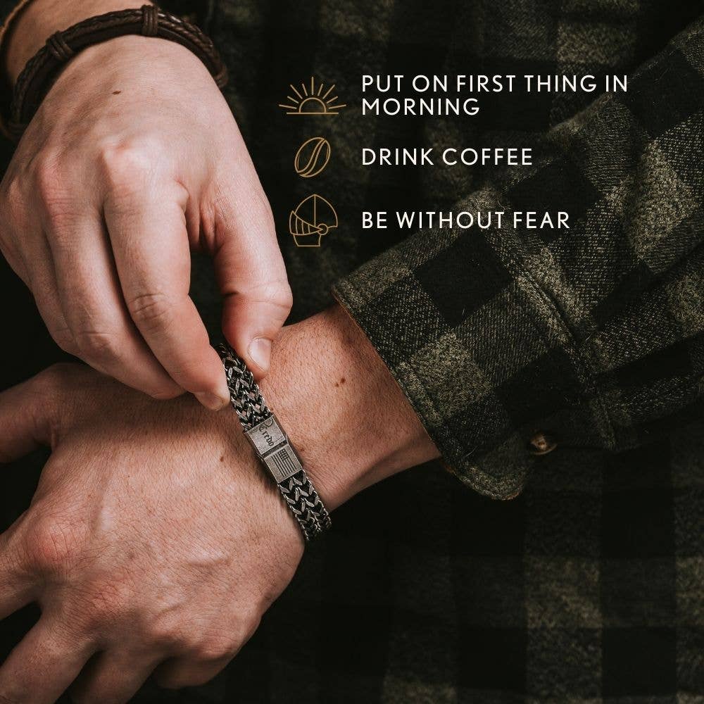 The Hero Company- Knight's Creed BELIEVE Credo Bracelet: Helps Pair Veterans with Service or Shelter Dogs- Faire