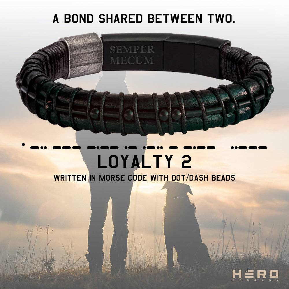 Loyal Friend Morse Code Legacy Urn Bracelet: Helps Pair Veterans With A Service Dog Or Shelter Dog -Faire