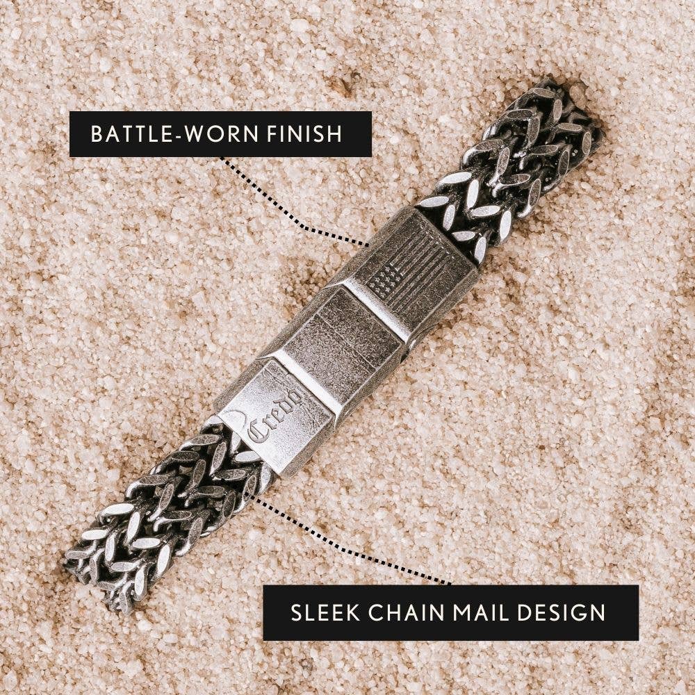 The Hero Company- Knight's Creed BELIEVE Credo Bracelet: Helps Pair Veterans with Service or Shelter Dogs- Faire