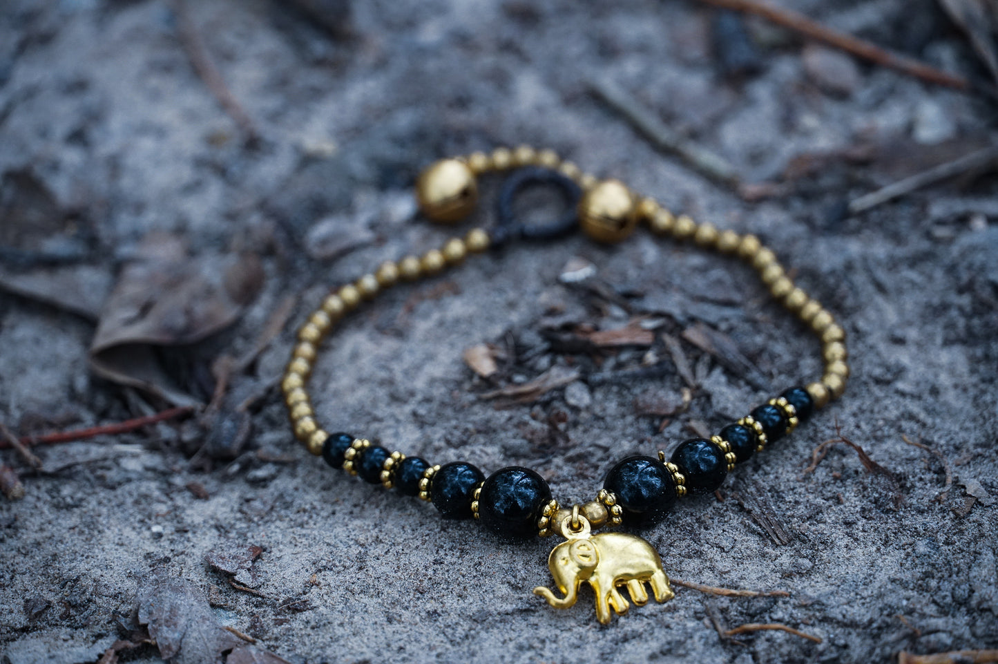 Elephant Brass Boho Beaded Bracelets