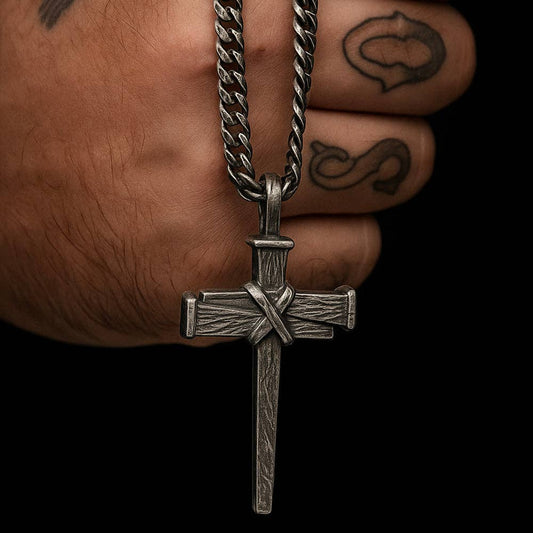 Nailed to the Cross Galatians 2:20 Necklace - Helps Pair Veterans With A Service Dog Or Shelter Dog
