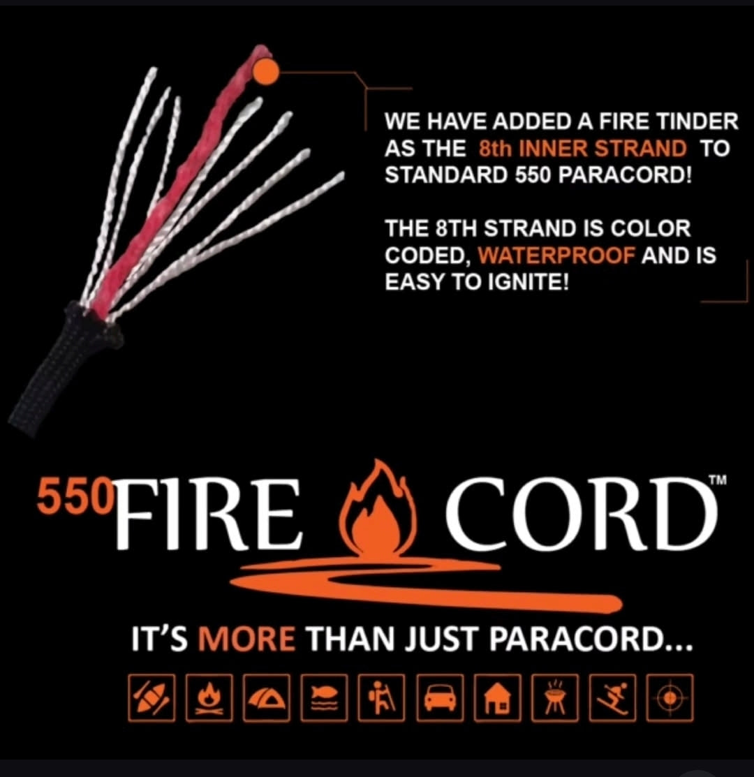 American Made Fire Cord Bracelet
