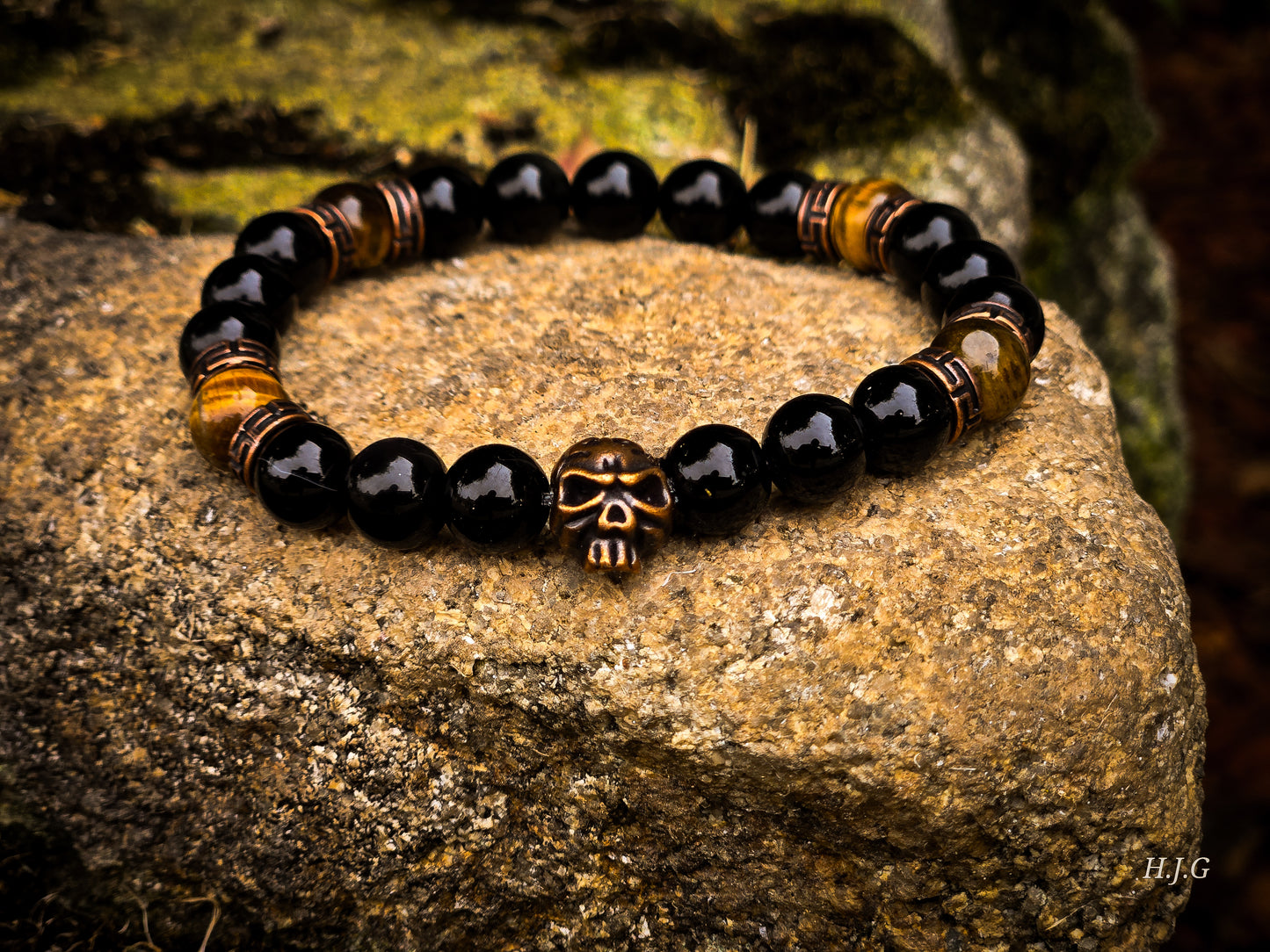 Obsidian & Tiger's Eye Bracelet