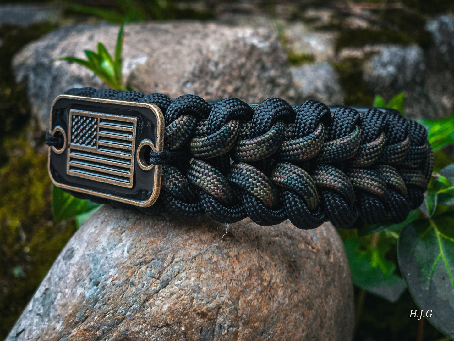 American Made Fire Cord Bracelet