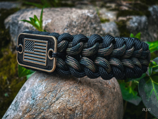American Made Fire Cord Bracelet