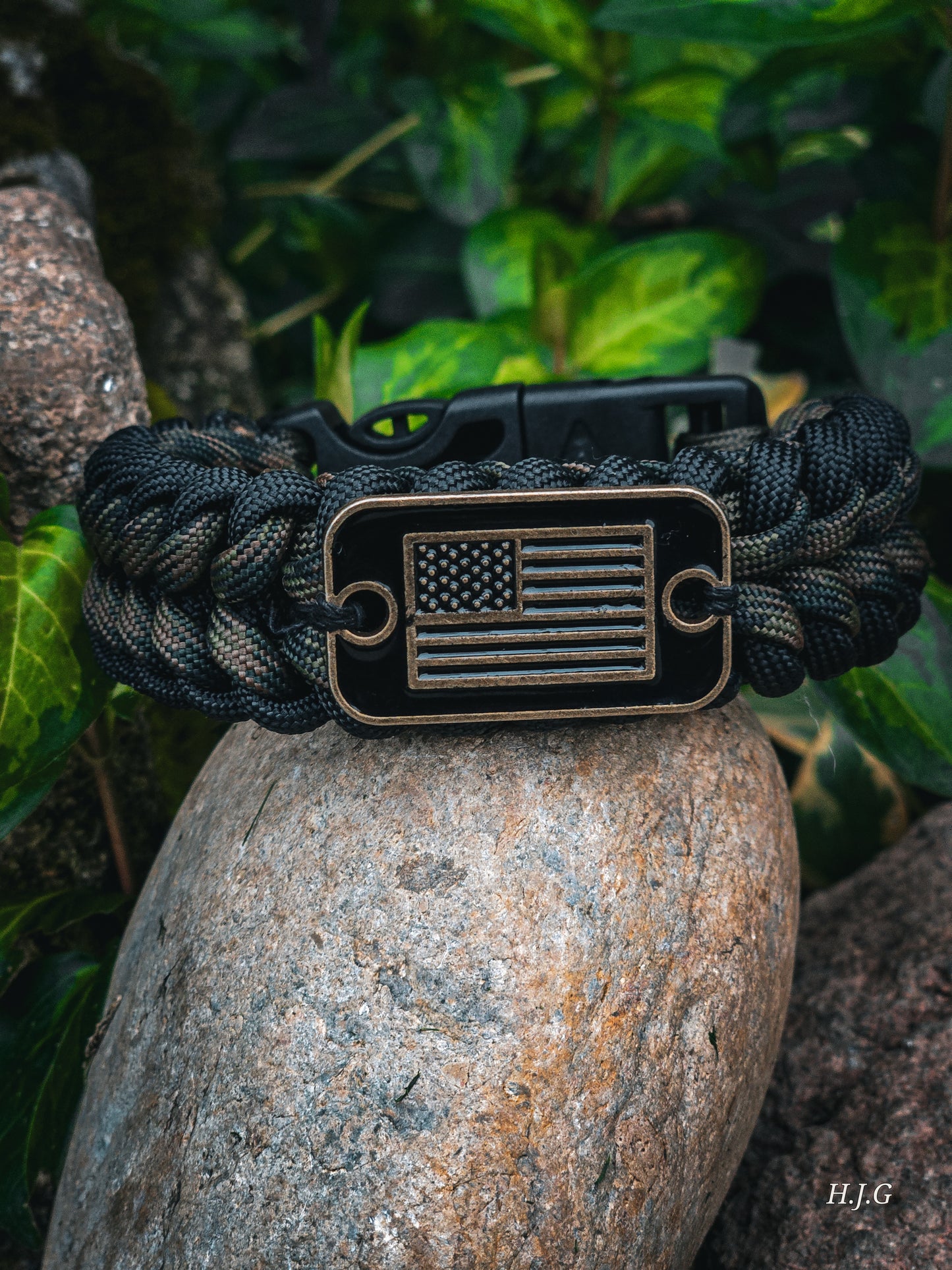 American Made Fire Cord Bracelet