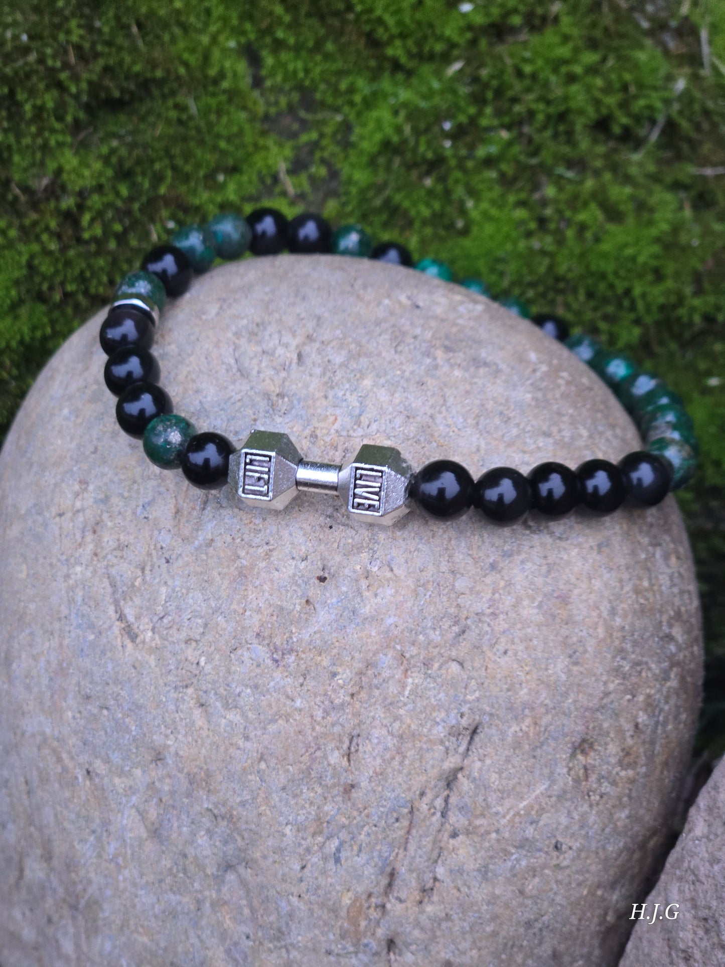 Beast Live Lift Fitness Morse Code Bracelet