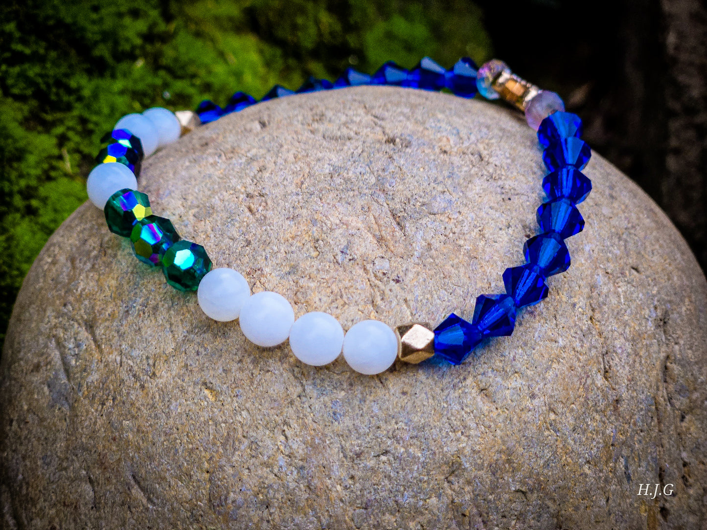 “HOPE” — Morse Code Bracelet (Crystal Cut + Howlite) BLACK FRIDAY EDITION