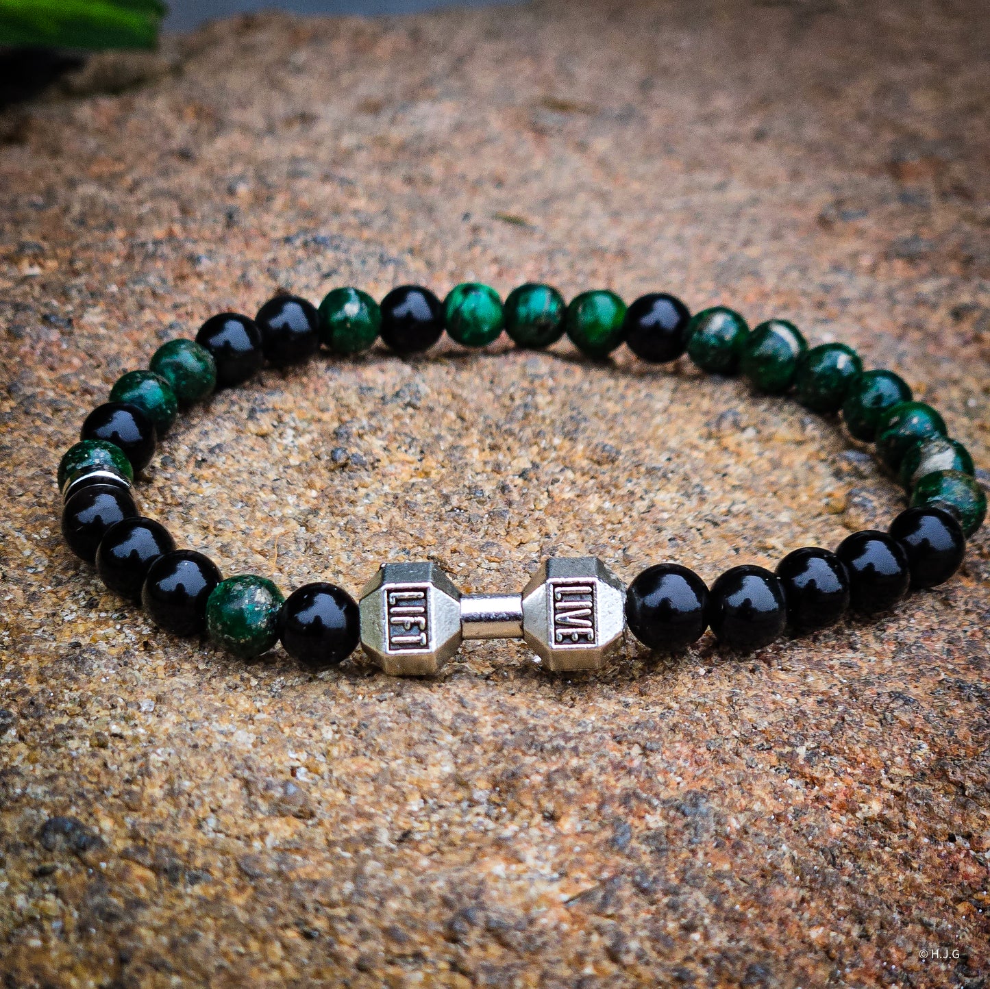 Beast Live Lift Fitness Morse Code Bracelet