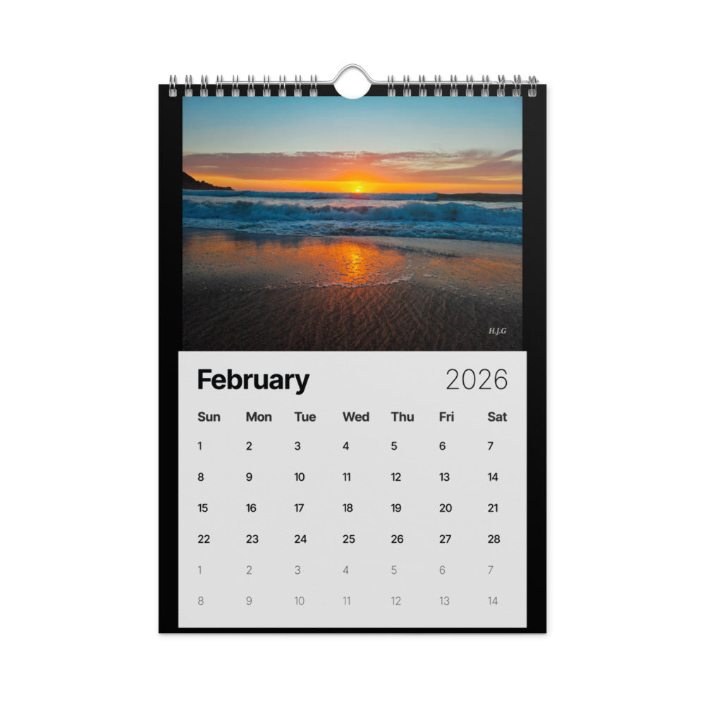 Life is Beachy Wall Calendar (2026)