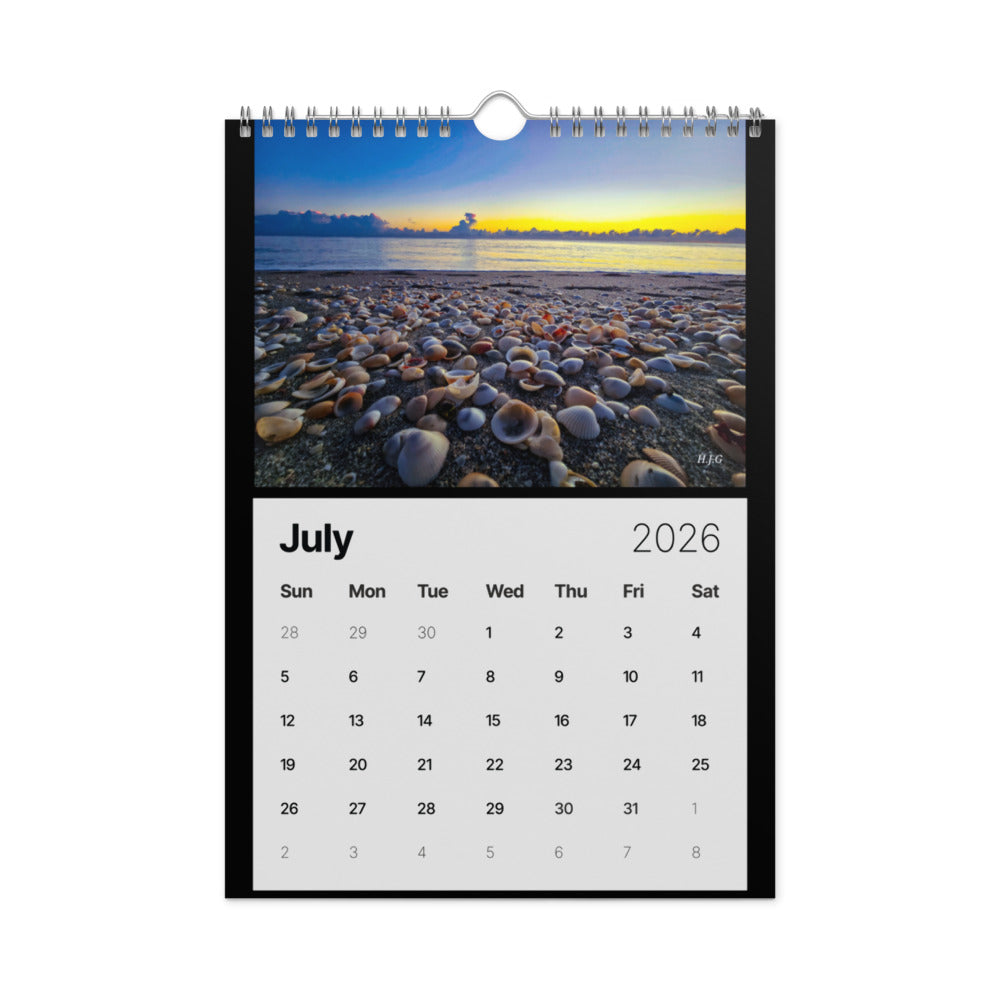 Life is Beachy Wall Calendar (2026)